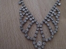 Retro štrásový náhrdelník - 3