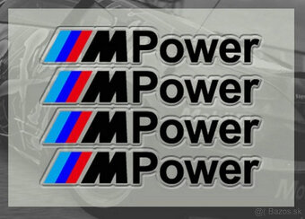sada nálepiek M Power na kľučky na BMW - 3