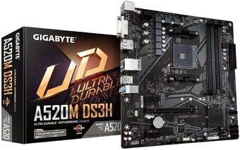 CPU AMD Ryzen 5 3600 + Základná doska MB Gigabyte A520M DS3H - 3