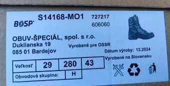 kanady BOSP Squad black 43 (29) 280mm GORETEX - 3