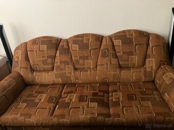 Hnedá sedacia súprava 3 2 1 - 3