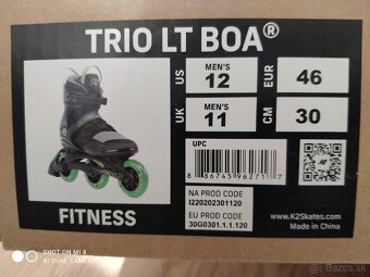 Kolieskové korčule K2 TRIO LT BOA č.46 - 3