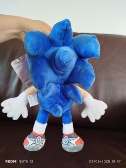Krásny ježko Sonic 30cm - nový s visačkou - 3