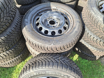 plechové disky 5x108 peugeot/citroen + 205/60 r16 michelin - 3