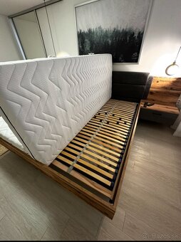 Manželská postel s roštami a matracami 2x 90x200 - 3