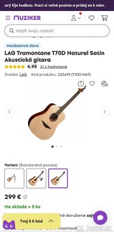 Tramontane T70D Natural Satin Akustická gitara - 3