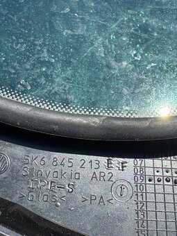 Zadné ľavé pevné okno Golf 6 hatchback - 3