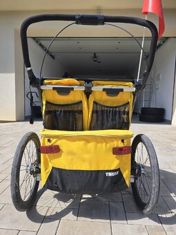 Predám cyklo vozík Thule pre dvojičky - 3