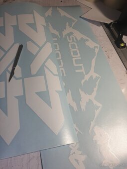 Škoda scout bočné nalepky polepy - 3