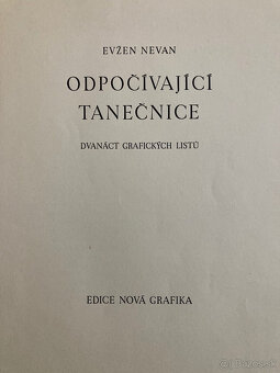 E. Nevan - Odpočívající tanečnice (12 grafík),1946 - 3