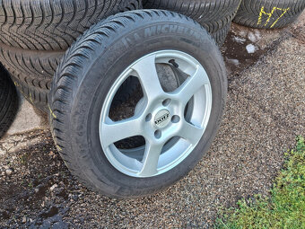 ALU disky 4x108 peugeot citroen + zimné 185/65 r15 michelin - 3