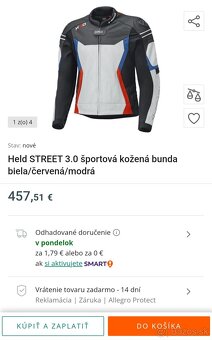 Zanovna kozena 2-dielna kombineza HELD Street 3.0 - 3