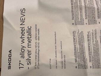 kolesa Škoda NEVIS Octavia IV r17 5E3071497H - 3