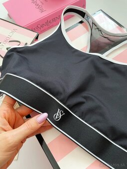 Victoria’s Secret čierno biela športova podprsenka L - 3