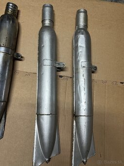 Prodám PATINOVÉ VÝFUKY PERÁK,SADA - 2KS - 3