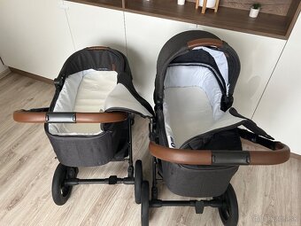 Predám 2x kombinovaný kočík Kinderkraft + 2x vajíčko Joie - 3
