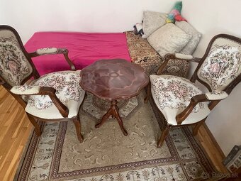 Čajový set - čalúnená stolička, French Louis style - 3