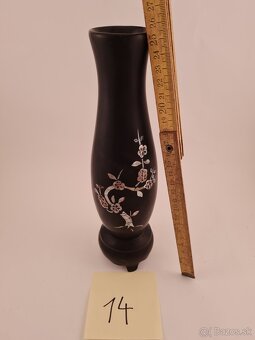 Retro cierna vaza s prirodnym motivom - 3
