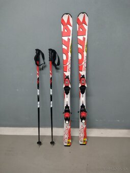 Predám detské lyže 140cm + palice - 3