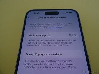 iPhone 14 PRO MAX 128GB SILVER - ZÁRUKA 1 ROK - 100% BATERIA - 3