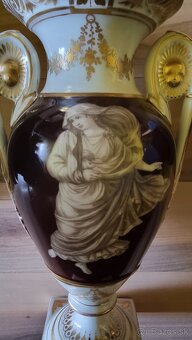 Starožitná porcelánová váza - /Stará Viedeň / - 3