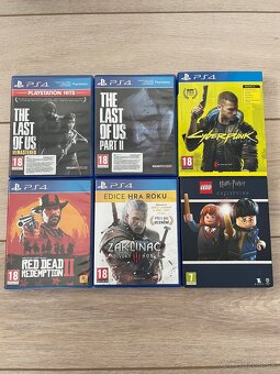 PS4 Slim 1TB + 2x ovládač + 6 hier (komplet balík) - 3