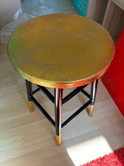 Barovy stolcek zlato cierny - 3