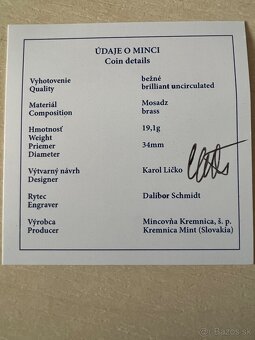 Minca 5€ 2021 - VČELA MEDONOSNÁ - NBS - 3