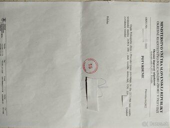 Potvrdenie na prihlásenie Jawa 250 /559 - 3