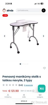 PREDÁM MANIKÉRSKY SKLADACÍ STOLÍK - 3