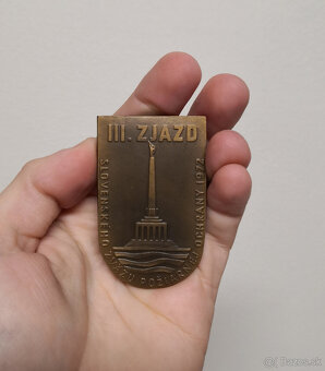 Plaketa Zemská Hasičská jednota 50 rokov na Slovensku III. z - 3