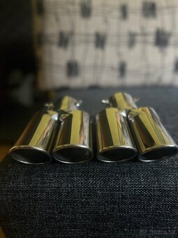 Dvojitá koncovka výfuku 2x - 4 výfuky tuning - 3