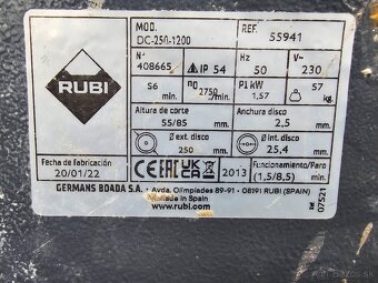 Rubi DC-250 1200 elektrická portálová píla na obklady - 3