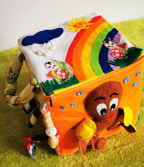 Predám textilnú kocku handmade - 3