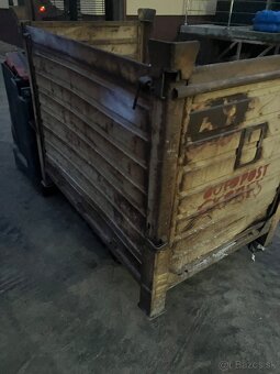 Kovová plechová bedna nádoba - 3