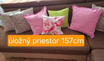 Rohová sedacia súprava+rozťahovacia+úložný priestor - 3