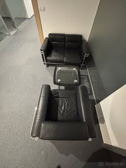 Kožené fotelky so stolíkom - 3