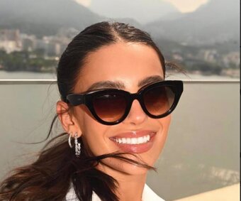 ČIERNE SLNEČNÉ OKULIARE zn.MAX MARA Cat Eye - 3