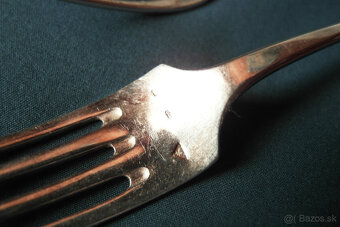 Strieborná vidlička 2ks striebro - 3