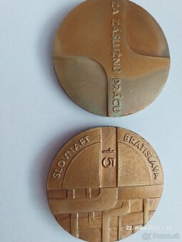 Medaily Slovnaft 10 rokov, 15 rokov - 3