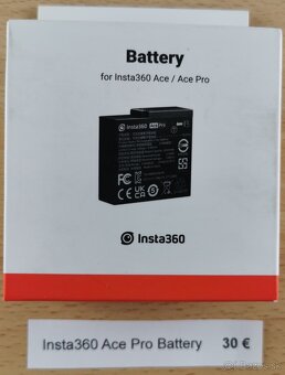Predám príslušenstvo pre kameru Insta360 Ace Pro - 3