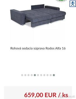 Predám rozkladaciu sedaciu súpravu z uloznim priestorom - 3