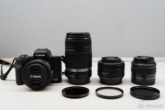 Canon EOS M50 Mark II + 4 objektívy + príslušenstvo - 3