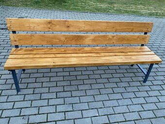 Masívne záhradné lavičky - 3