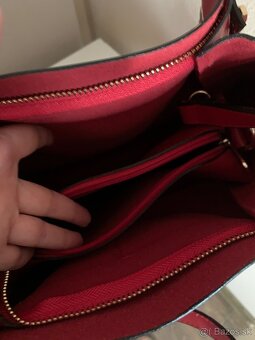 Kožená červená kabelka Paris - 3