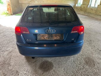 AUDI A3 1.6 benzín, 75 kW, r. 2006, modrá metalíza - 3