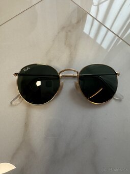 Slnečne okuliare Ray-Ban Round Metal 001 Gold - 3