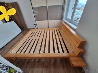 Drevená manželská postel - 3