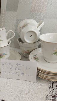 Porcelánové šálky 2 sady - 3