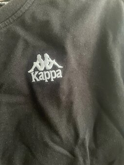 Dámska crop mikina Kappa – veľkosť M, čierna, pásy s logom - 3
